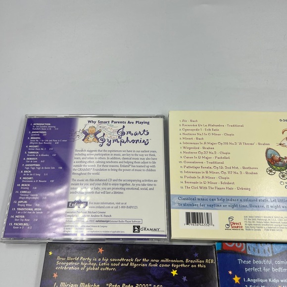 Vintage Lot 5 Disc CD Music Kids Sesame Street Dreamland New World Party - Picture 6 of 7